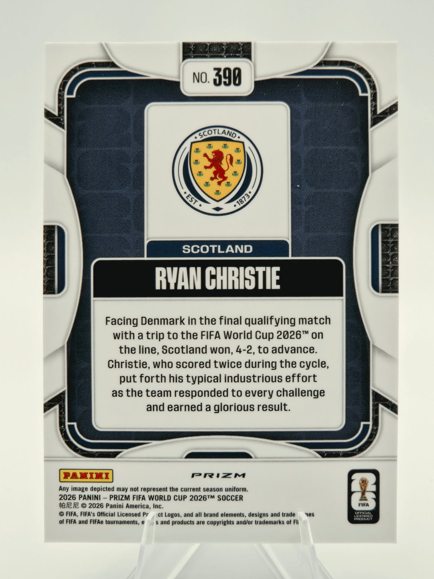 2026 Panini Prizm FIFA World Cup Ryan Christie Choice Prizm #390 Scotland