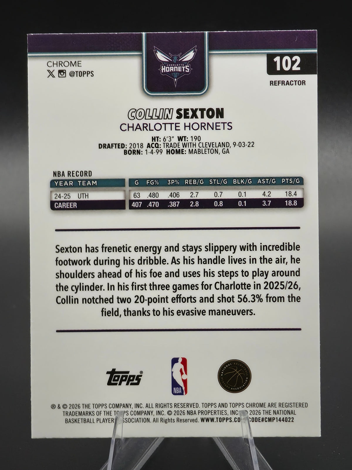 Card back photo