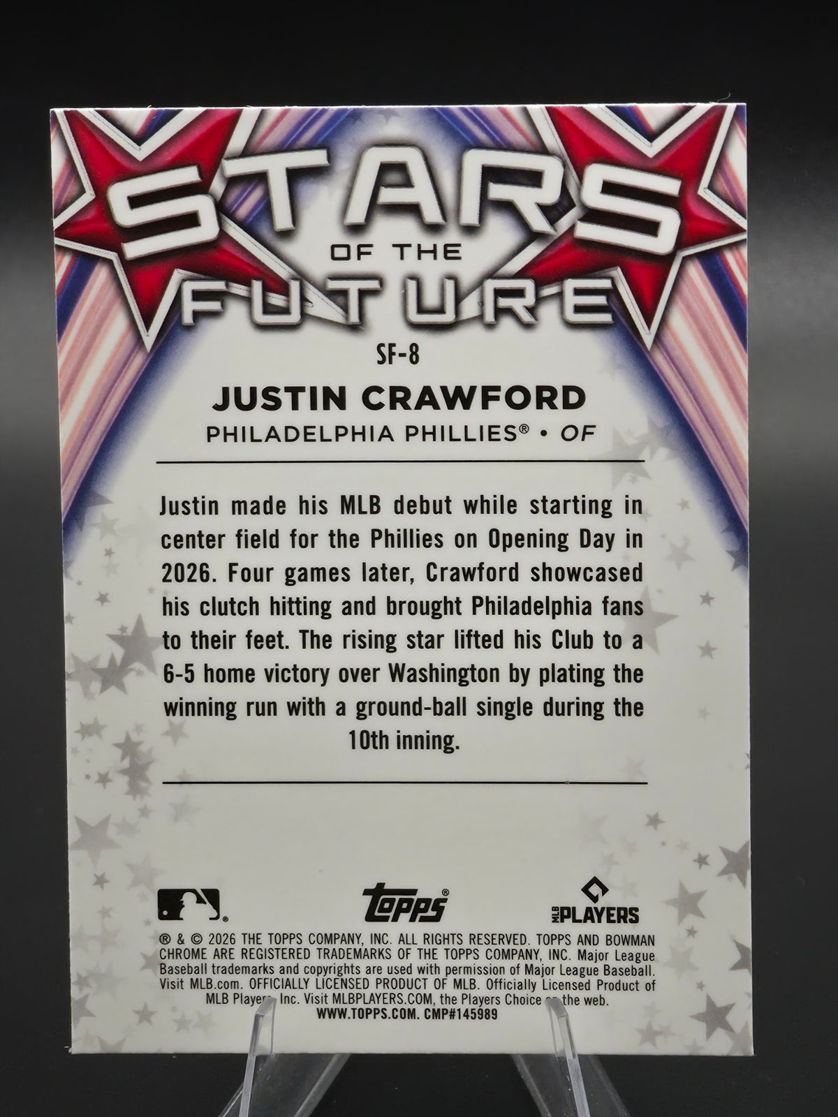 Card back photo