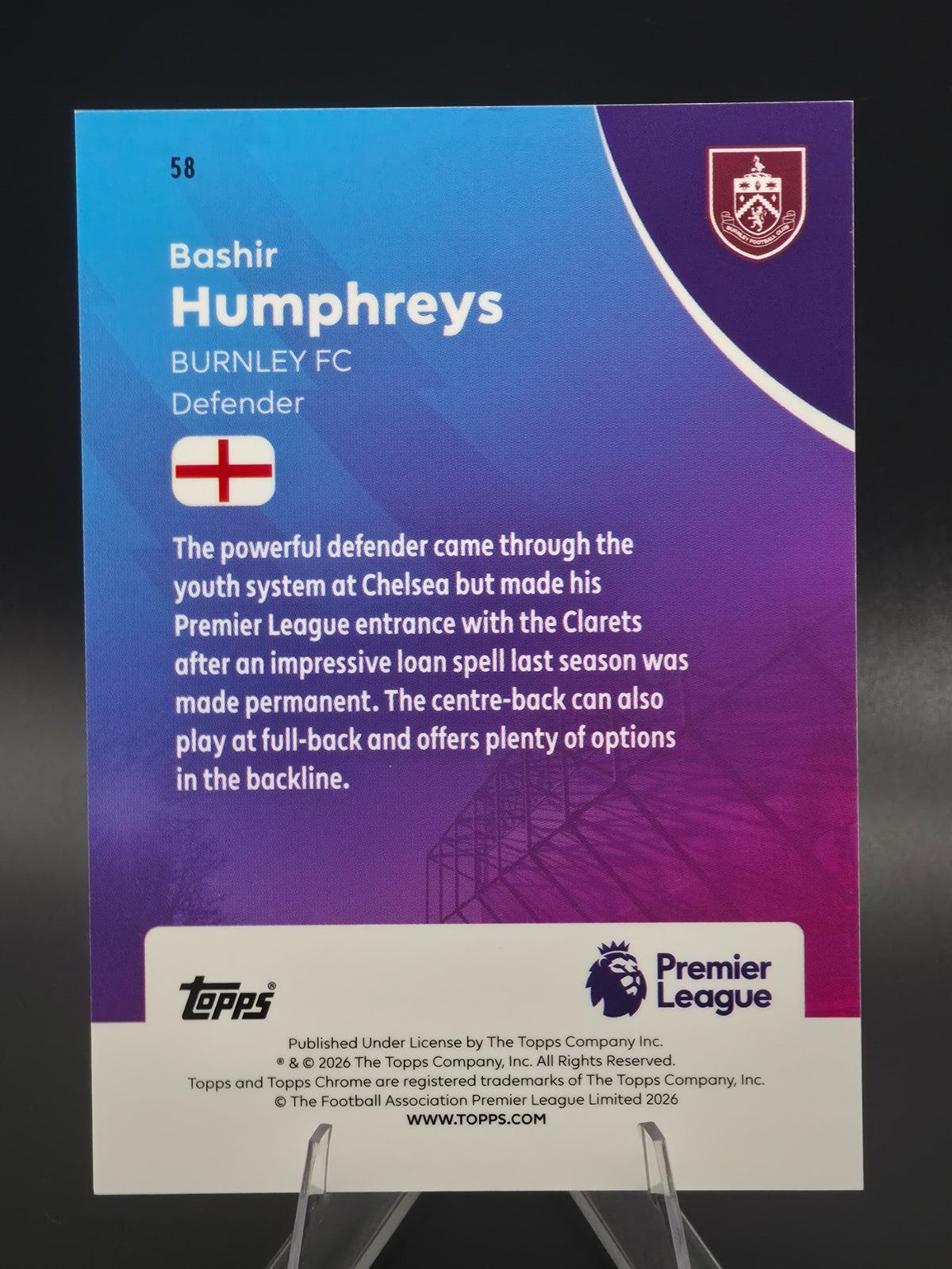 Card back photo