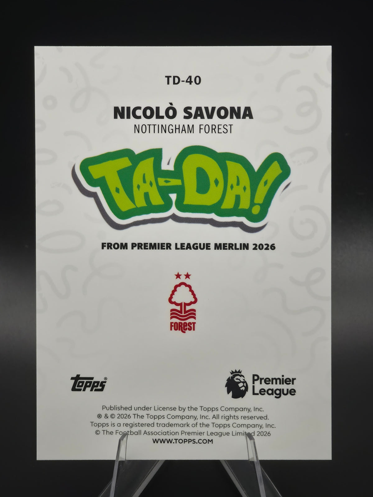 Card back photo