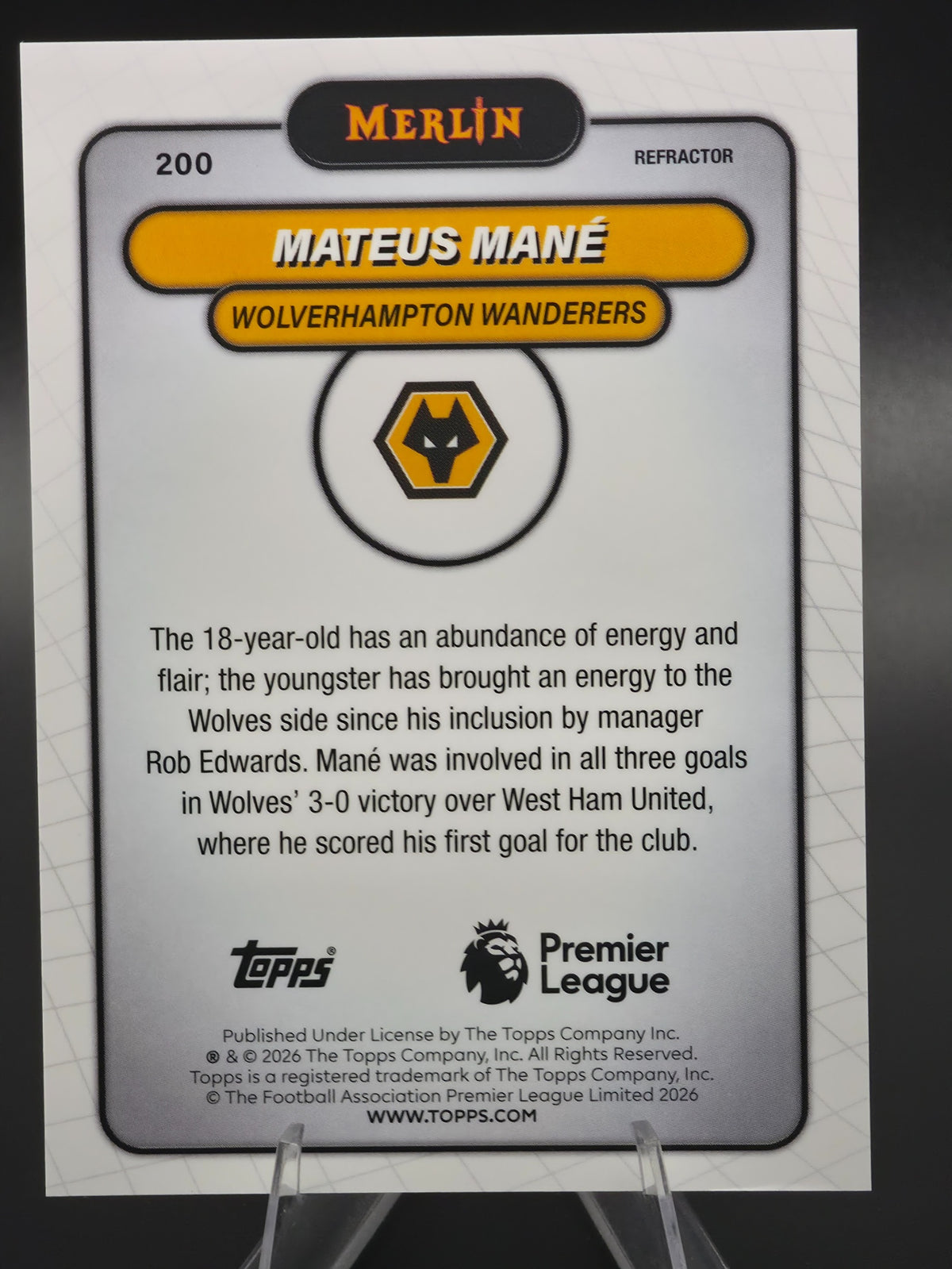 Card back photo
