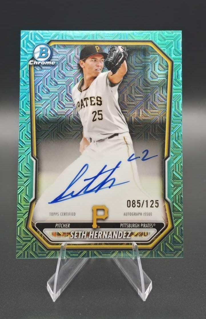 2026 Bowman Chrome Seth Hernandez Autograph 085/125 #BMA-SH Pittsburgh Pirates