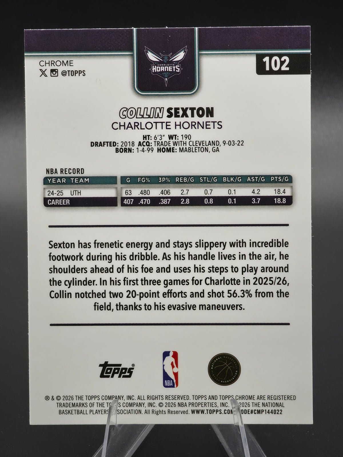 Card back photo