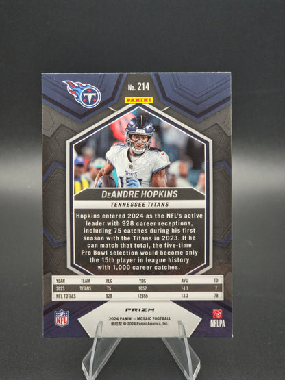 2024 Panini Mosaic DeAndre Hopkins Honeycomb SSP #214 Tennessee Titans
