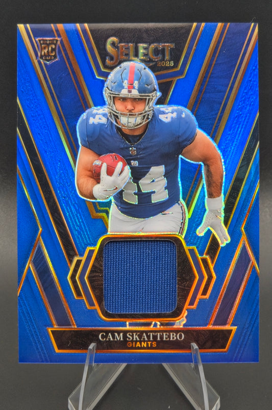 2025 Panini Select Cam Skattebo Rookie Swatches RC Memorabilia #RSW-CSO New York Giants