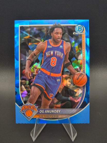 2025-26 Bowman Chrome Basketball OG Anunoby Geometric Refractor #BCV-63 New York Knicks