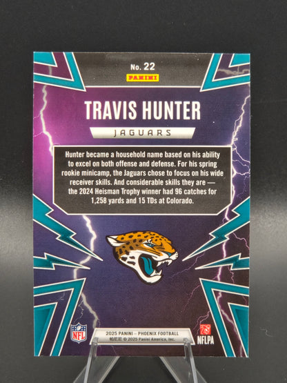 2025 Panini Phoenix Travis Hunter Thunderbirds RC #22 Jacksonville Jaguars