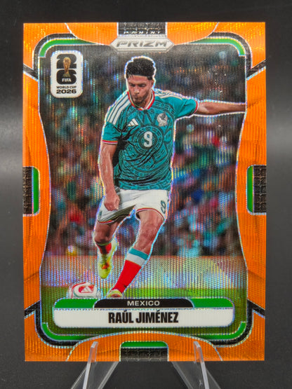 2026 Panini Prizm FIFA World Cup Raúl Jiménez Orange Wave 067/125 #284 Mexico