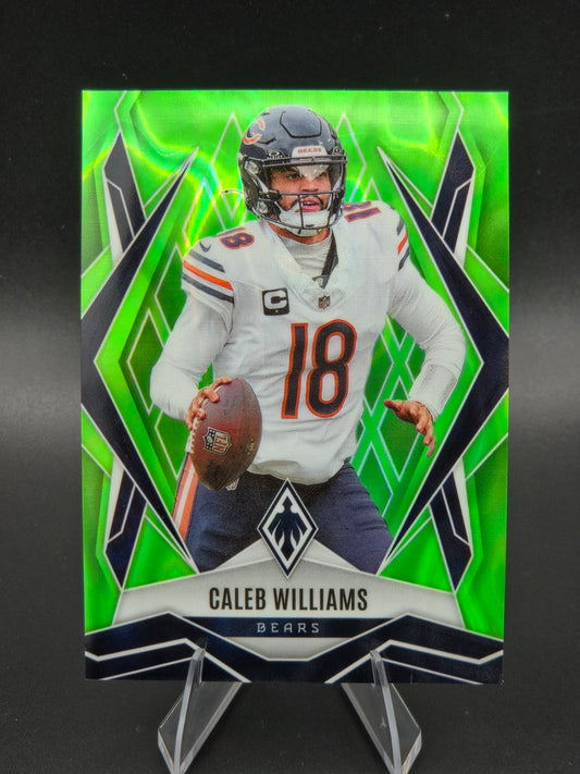 2025 Panini Phoenix Caleb Williams Lime Green Lava 224/225 #11 Chicago Bears