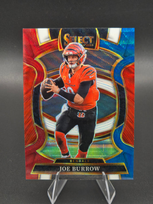 2025 Panini Select Joe Burrow Concourse Tri-Color Prizm 353/399 #57 Cincinnati Bengals