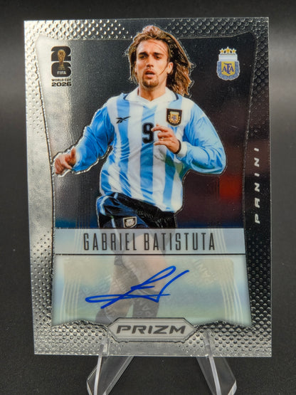 2026 Panini Prizm FIFA World Cup Gabriel Batistuta Autograph #12-GB Argentina