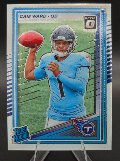 2025 Panini Donruss Optic Cam Ward Rated Rookie #293 Tennessee Titans