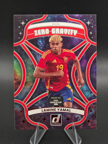 2025-26 Panini Donruss Road to FIFA World Cup Lamine Yamal Zero Gravity Red #10 Spain