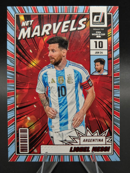2025-26 Panini Donruss Road to FIFA World Cup Lionel Messi Net Marvels #21 Argentina