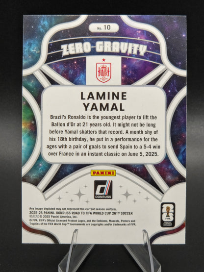 2025-26 Panini Donruss Road to FIFA World Cup Lamine Yamal #10 Spain