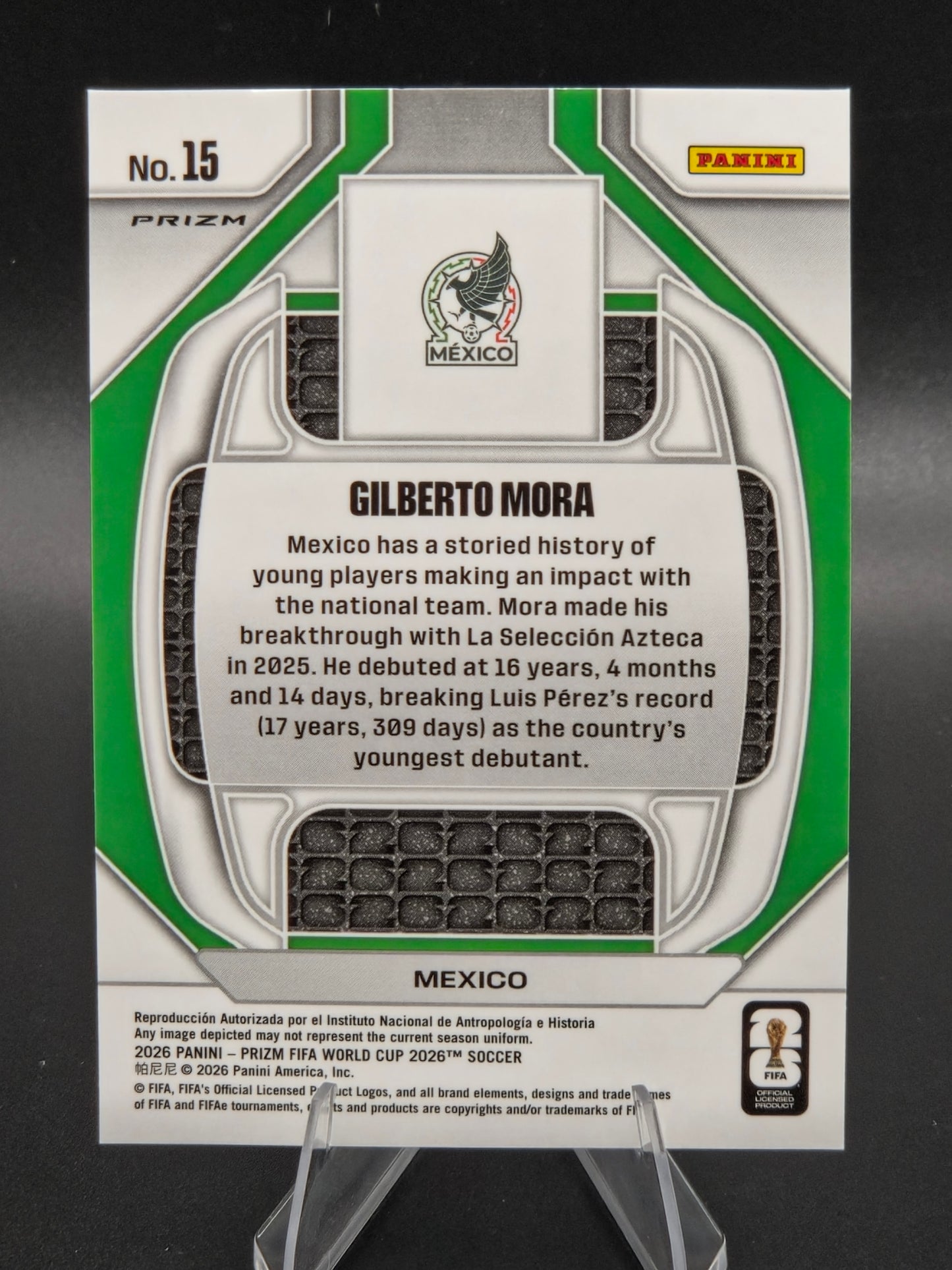 2026 Panini Prizm FIFA World Cup Gilberto Mora New Era Rookie #15 Mexico