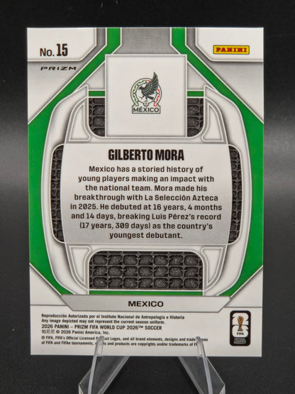 2026 Panini Prizm FIFA World Cup Gilberto Mora New Era Rookie #15 Mexico