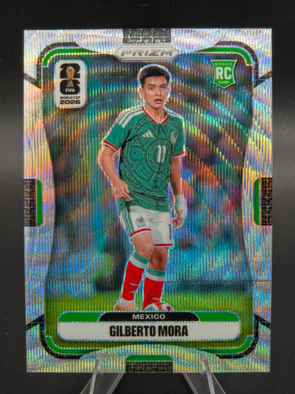 2026 Panini Prizm FIFA World Cup Gilberto Mora Wave Rookie #290 Mexico