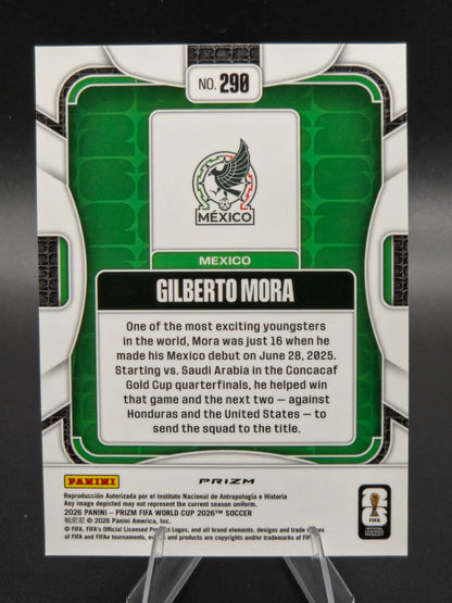 2026 Panini Prizm FIFA World Cup Gilberto Mora Wave Rookie #290 Mexico