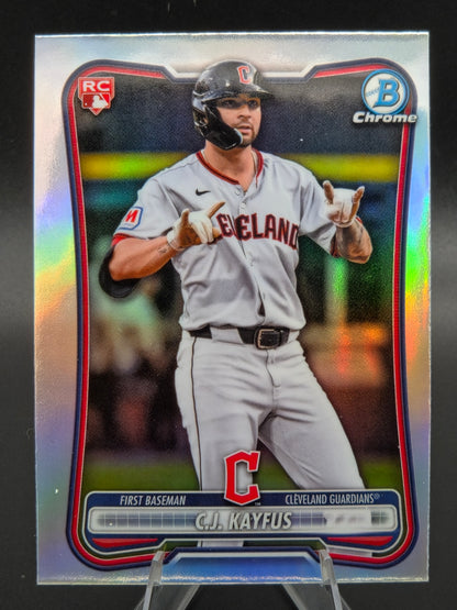 2026 Bowman Chrome C.J. Kayfus Refractor Rookie #98 Cleveland Guardians