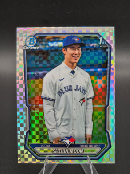 2026 Bowman Chrome 1st Bowman Seojun Moon X-Fractor #BCP-127 Toronto Blue Jays