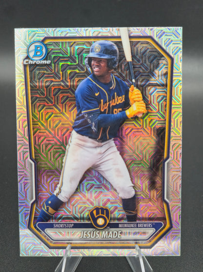 2026 Bowman Chrome Jesús Made Mojo Refractor #BCP-96 Milwaukee Brewers
