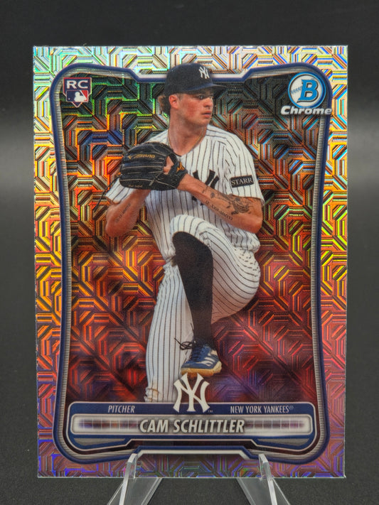 2026 Bowman Chrome Cam Schlittler Mojo Refractor Rookie #53 New York Yankees