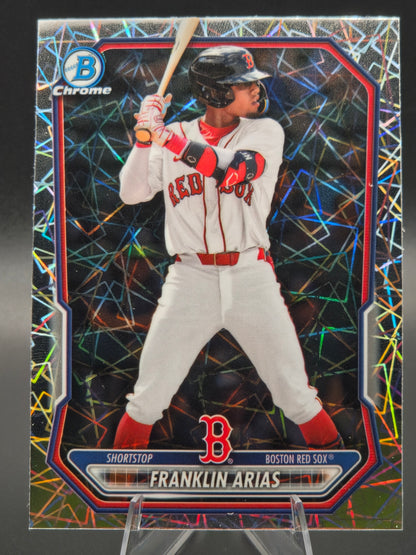 2026 Bowman Chrome Franklin Arias Laser Refractor #BCP-27 Boston Red Sox