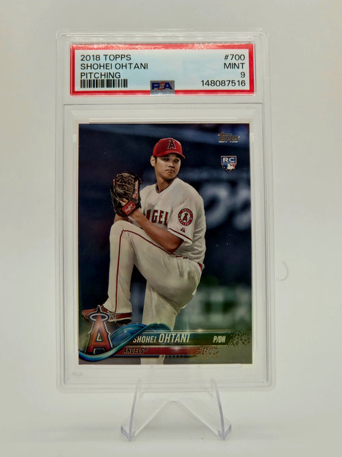 2018 Topps Shohei Ohtani Pitching Rookie #700 PSA 9 Los Angeles Angels