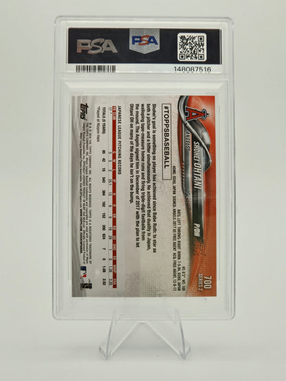 2018 Topps Shohei Ohtani Pitching Rookie #700 PSA 9 Los Angeles Angels