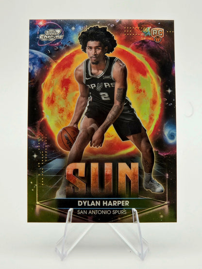 2025-26 Topps Cosmic Chrome Dylan Harper Planetary Pursuit Sun Rookie #PPS-9 Spurs