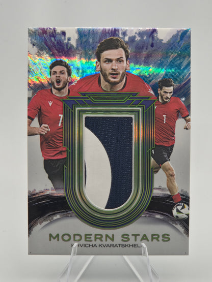 2026 Futera Incredible Series 2 Khvicha Kvaratskhelia Modern Stars PSG Game-Worn Jersey 02/07 #MS13