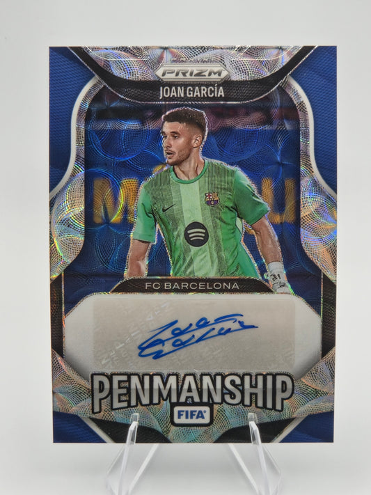 2025-26 Panini Prizm FIFA Soccer Joan García Penmanship Autograph #P-JG FC Barcelona