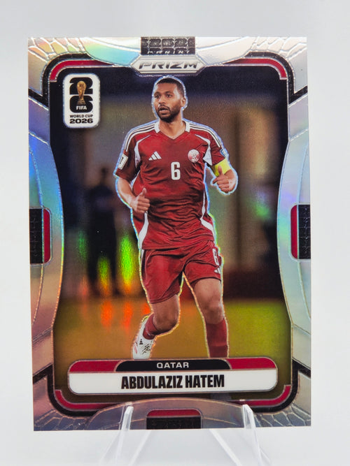 2026 Panini Prizm FIFA World Cup Abdulaziz Hatem Silver Prizm #380 Qatar