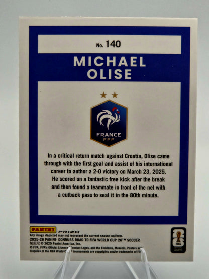 2025-26 Panini Donruss Road to FIFA World Cup 26 Michael Olise Optic Holo #140 France