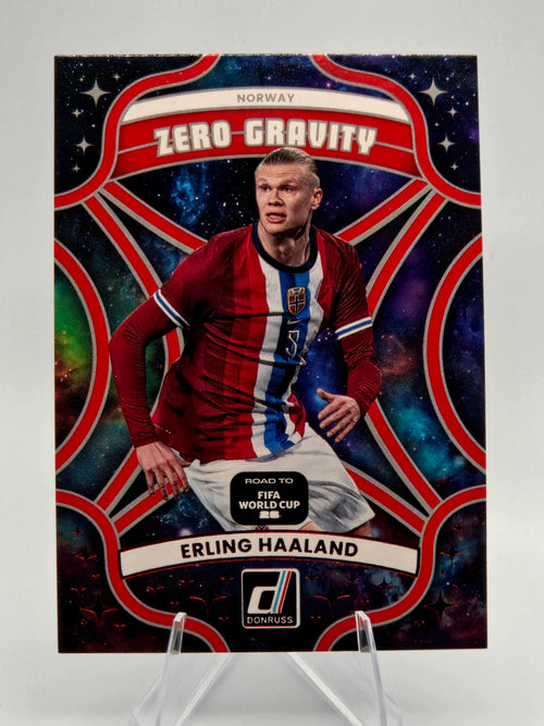 2025-26 Panini Donruss Road to FIFA World Cup 26 Erling Haaland Red Zero-Gravity Insert #2 Norway