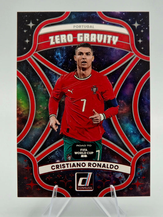 2025-26 Panini Donruss Road to FIFA World Cup 26 Cristiano Ronaldo Zero-Gravity Red #20 Portugal