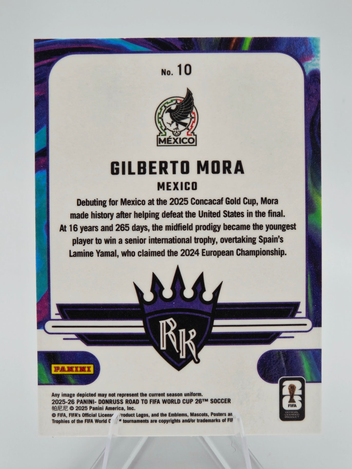 2025-26 Panini Donruss Road to FIFA World Cup 26 Gilberto Mora Rookie Kings Insert #10 Mexico