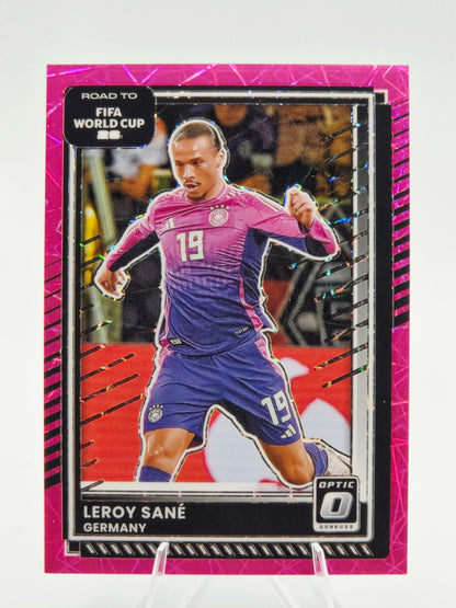 2025-26 Panini Donruss Road to FIFA World Cup 26 Leroy Sané Optic Pink Ice 39/99 #37 Germany