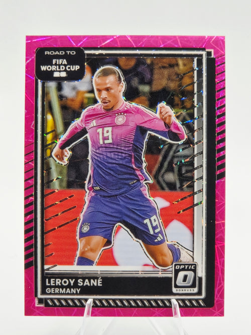 2025-26 Panini Donruss Road to FIFA World Cup 26 Leroy Sané Optic Pink Ice 39/99 #37 Germany