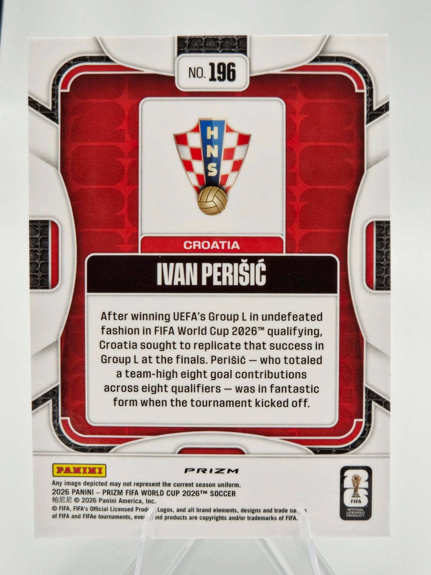 2026 Panini Prizm FIFA World Cup Ivan Perisic Choice Elephant Prizm #196 Croatia