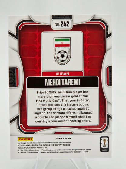 2026 Panini Prizm FIFA World Cup Mehdi Taremi Silver Prizm #242 IR Iran