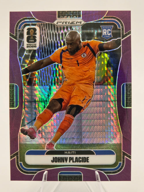 2026 Panini Prizm FIFA World Cup Johny Placide Rookie Purple Hyper Prizm 167/299 #234 Haiti