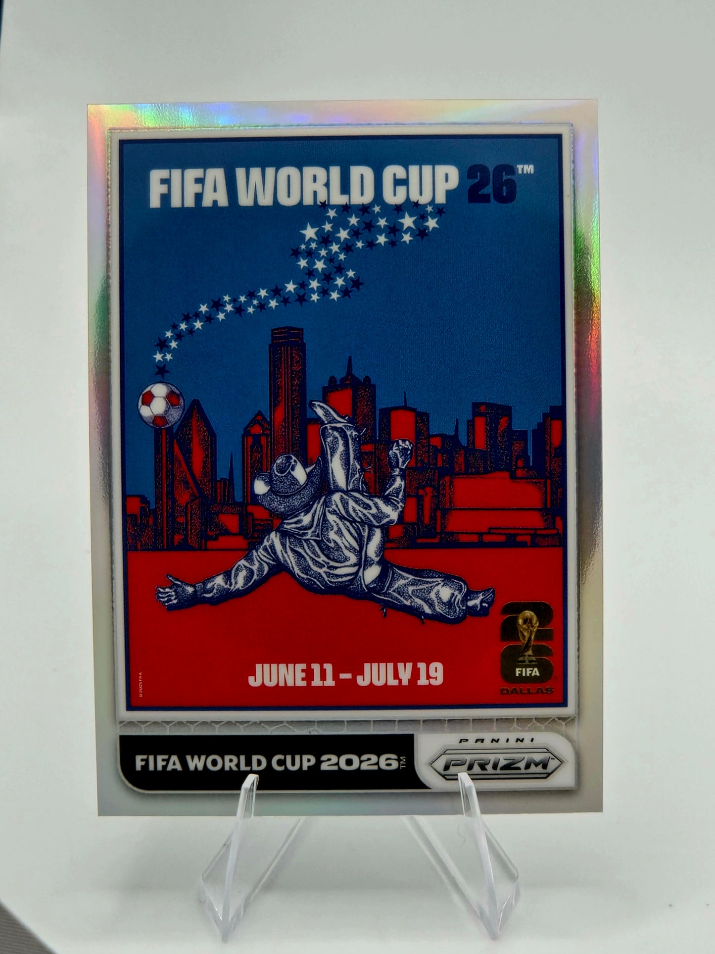 2026 Panini Prizm FIFA World Cup Dallas World Cup Posters Silver Prizm #2 United States