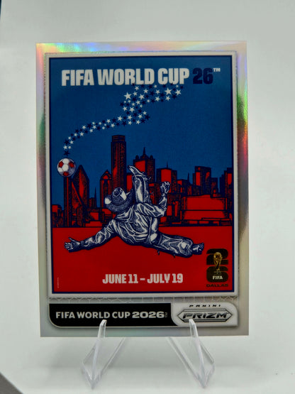 2026 Panini Prizm FIFA World Cup Dallas World Cup Posters Silver Prizm #2 United States