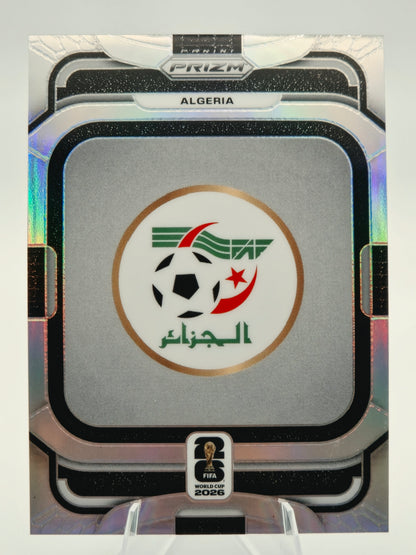 2026 Panini Prizm FIFA World Cup Algeria Team Badges Silver Prizm #10
