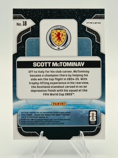 2026 Panini Prizm FIFA World Cup Scott McTominay Global Reach Silver #18 Scotland