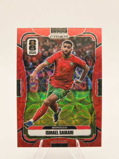 2026 Panini Prizm FIFA World Cup Ismael Saibari Choice Red Prizm 03/85 #295 Morocco