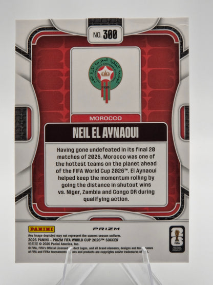 2026 Panini Prizm FIFA World Cup Neil El Aynaoui Rookie Choice Prizm #300 Morocco